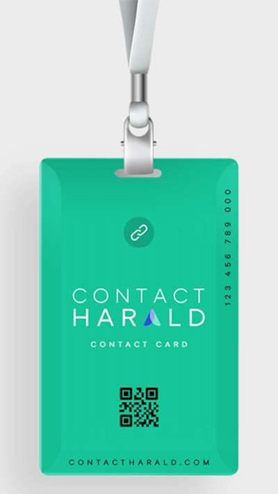 Contact Harald Contact Tracing Card
