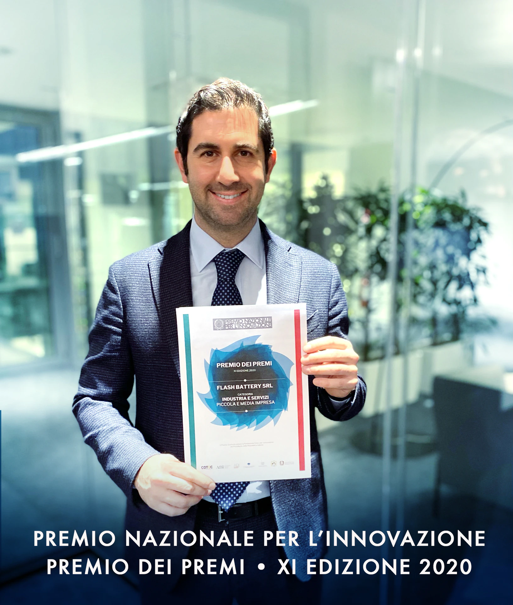 Flash Battery CEO Receives Award from President of Italy - Vimarsana News