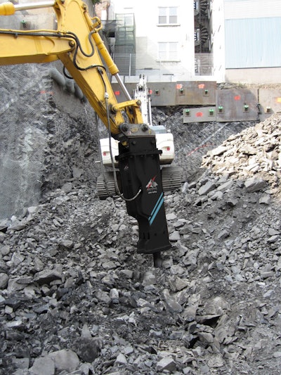 You have steel against steel and a lot of heat so you need a good lubricant, and a lot of it. Manufacturers typically recommend high-moly chisel paste with a working temperature above 500° F.