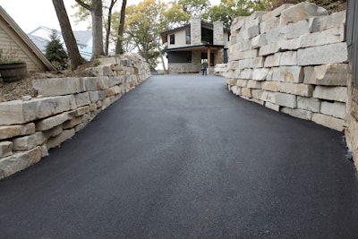 Burlington Rock Tunnel Asphalt Driveway 1min