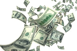 Money Fall Fly Green