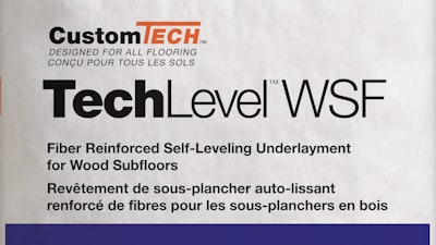 CustomTech TechLevel WSF Fiber Reinforced Self-Leveling Underlayment for Wood Subfloors