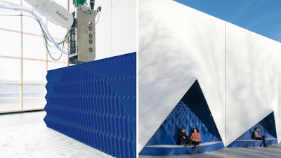 Commercial projects already deployed globally include the temporary EU building in Amsterdam.