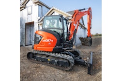 Kubota Kx057 5 Compact Excavator Side