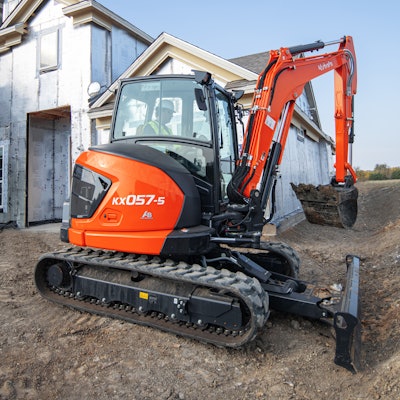 Kubota Kx057 5 Compact Excavator Side
