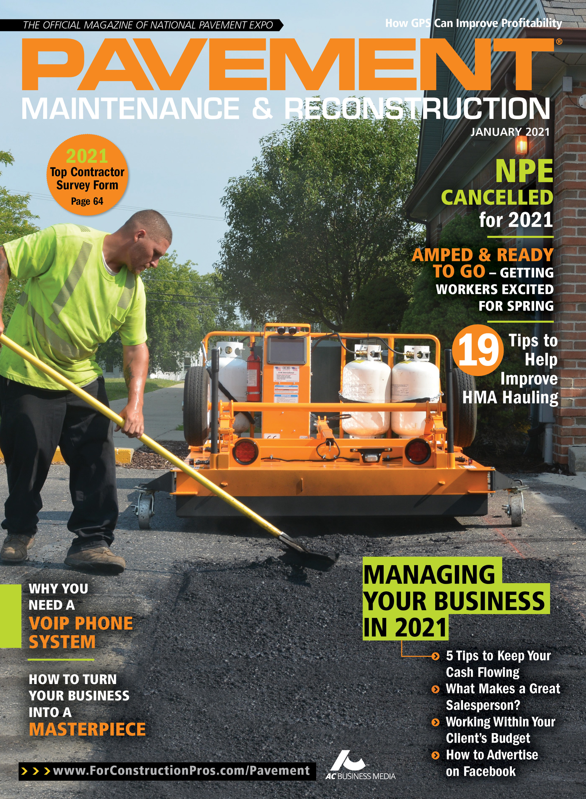 Pavement Maintenance & Reconstruction January 2021