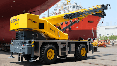 Versatile Grove Grt655 L For Shipbuilder Albwardy Damen 2