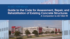 “Guide to the Code for Assessment, Repair, and Rehabilitation of Existing Concrete Structures' is published as a companion to ACI 562-19.