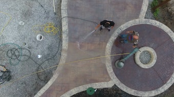 Repairing Stamped Concrete - Buffer