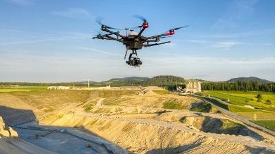 Drones monitor construction sites