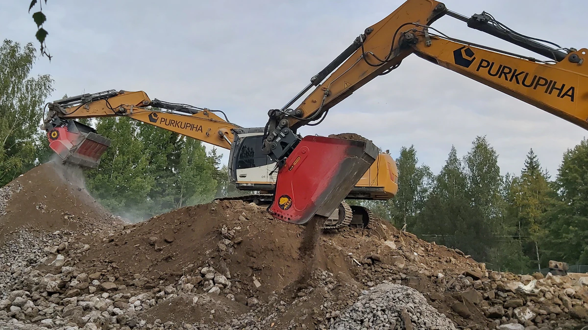 Recycle Concrete and Save Time, Money with the ALLU Transformer DH 3-17 XHD Screener and Crusher Buckets AC 25-37 for 10 to 38 Ton Machines From: ALLU Group - Vimarsana News