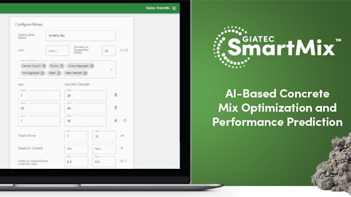 The Smart Mix Concrete Optimization And Performance Prediction Dashboard Smart Mix Launch Pr