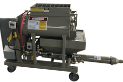 The Fully Electric FloorMate80E Mobile Mixer and Pump Combination