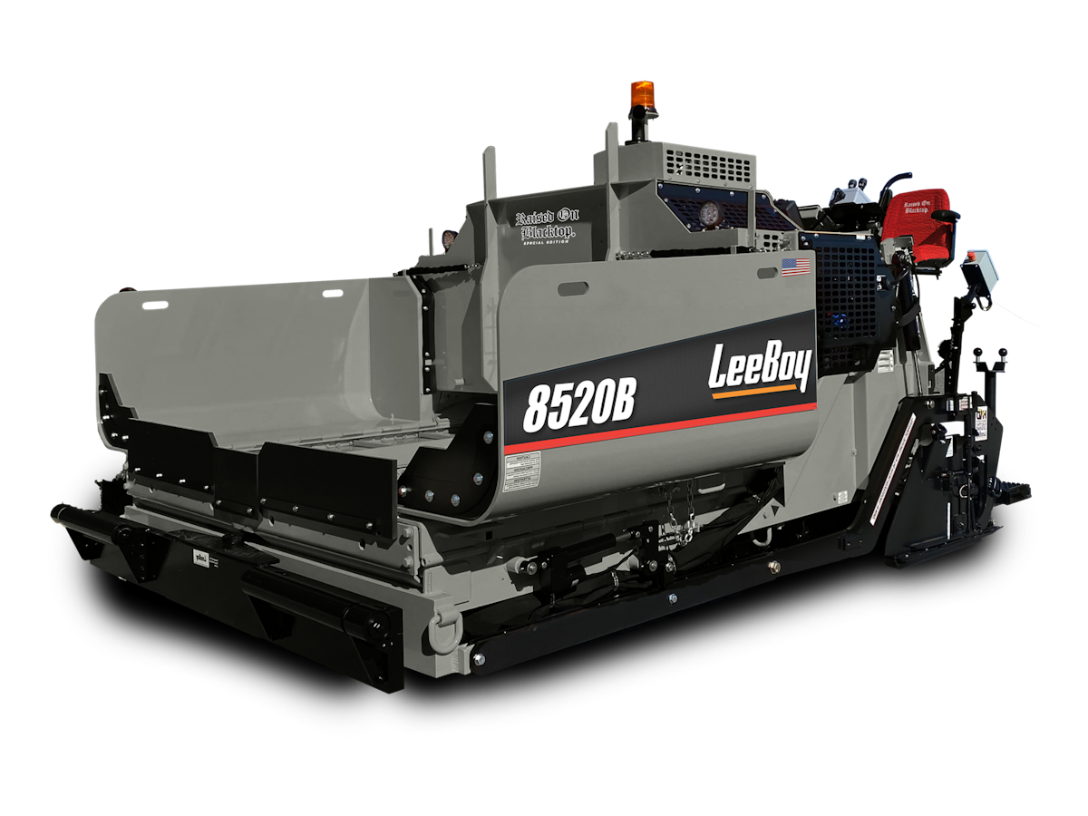 LeeBoy Unveils Special Edition Raised on Blacktop 8520B Asphalt Paver