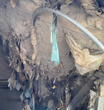 Hopper screens should be kept clean to allow air to flow through