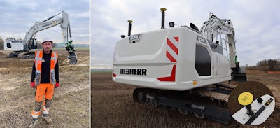 Paul Bradshaw, Brad-Pave director, says machine control system on the new Liebherr excavator is the key to accurate and effective work.