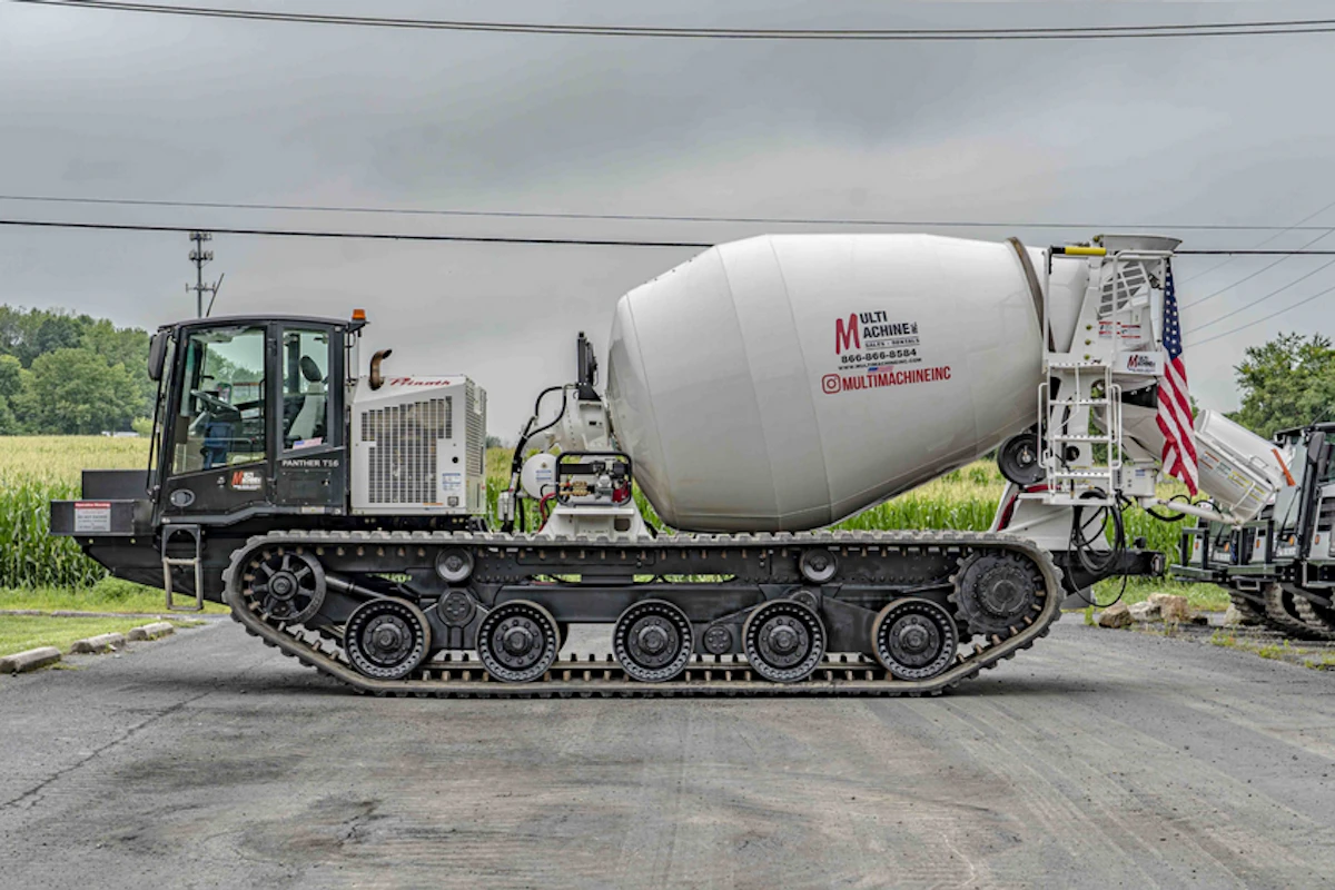 Tracked Concrete Mixer Provides Off-road Access - Vimarsana News