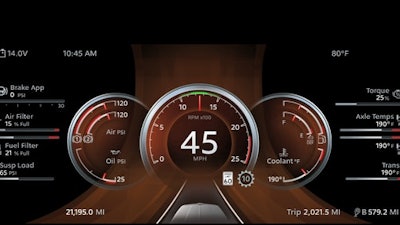 Cu Peterbilt Digital Display