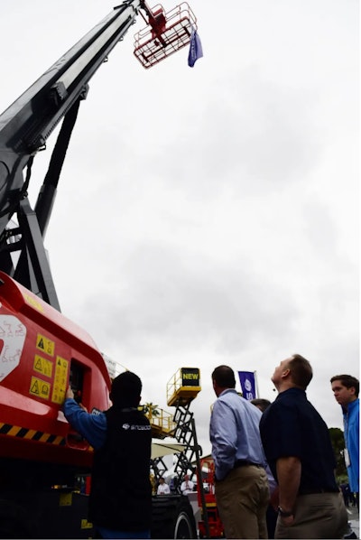 Sinoboom made their entry into the North American market only recently, debuting many of their products at ConExpo 2020 (shown here).