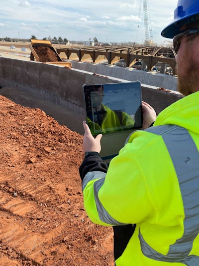A project inspector at a state DOT utilizes HeadLight as part of the inspection process.