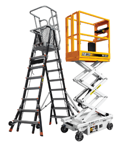 The company’s goal, both with message and equipment, is to reduce falls from ladders, using what they call a “Ladders Last” mentality.