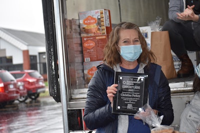 Three local Columbia Public Schools educators were awarded the inaugural EquipmentShare Community Hero Award for their instrumental help in getting meals and groceries to families throughout the pandemic.