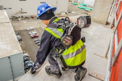 A harness/lanyard does not prevent a fall, but rather stops the wearer from reaching the ground in the event a fall occurs.