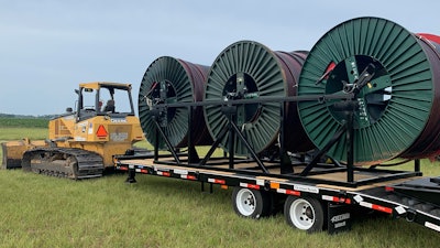 Felling FT-30-2 LP Triple Reel Cable Trailer