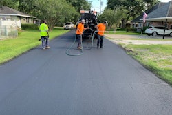 With the High-Volume Road Maintenance Vehicle’s Generation IV pump, Material Resources has the flexibility to apply a variety of sealcoat products, including Onyx, without worrying about clogs.