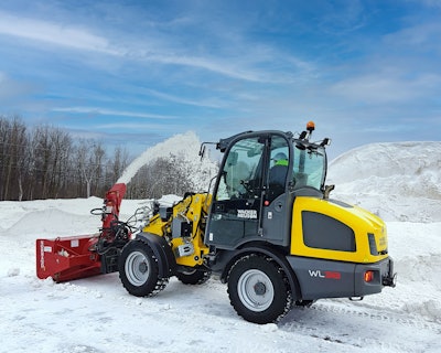 Compact articulated wheel loaders work well on hard surfaces due to lower tire wear, because of the nature of the steering mechanics. They also burn less fuel than a comparable skid steer.