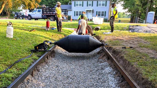 Curb Roller Mfg Custom Ditch Drum With Hydra Screed 3