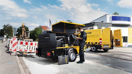 To ensure proper maintenance of the compressor, units should be inspected daily for fuel level, oil level, and battery voltage.