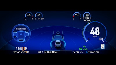 In either Hands-Free of Lane Centering mode, a visual prompt on the instrument panel notifies drivers when they need to return their attention to the road and resume control of the vehicle.