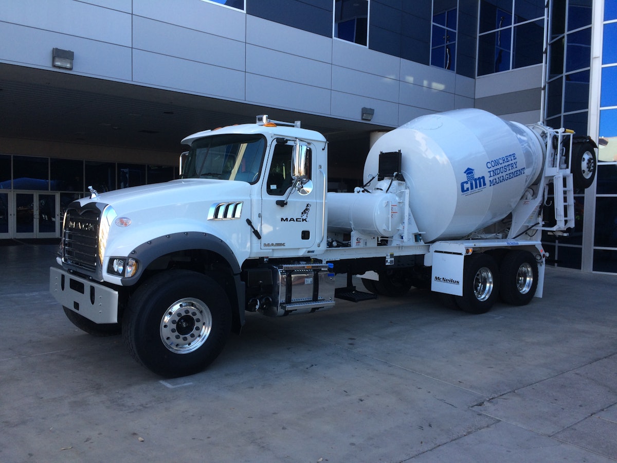 Mixer Truck Donated by Mack Trucks and McNeilus for Auction World of Concrete 2021 For Construction Pros