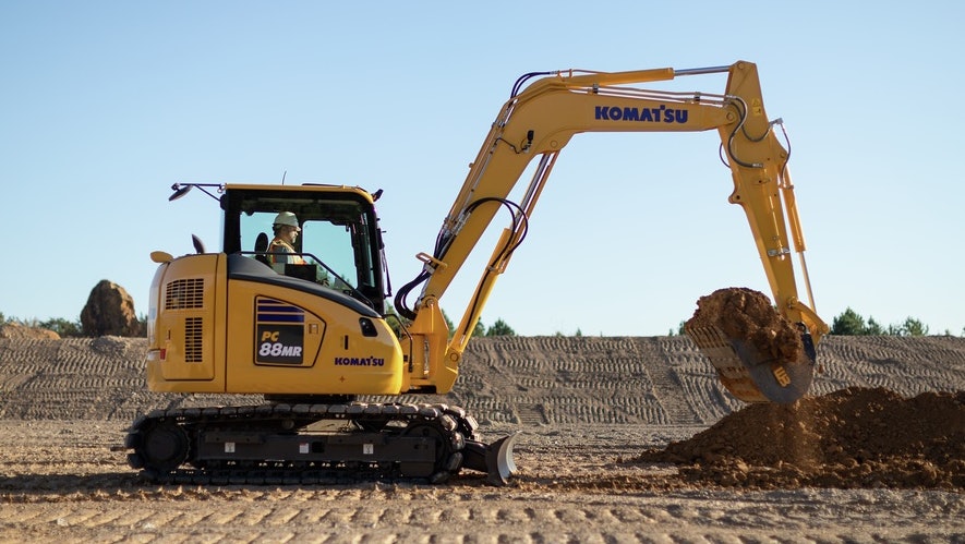 KOMATSU コマツ　PC 88MR Komatsu Crawler Midi Excavator PC88MR-11