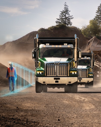 The Western Star 49X is the first vocational truck in the company’s line to come equipped with the Detroit Assurance 5.0 suite of active safety systems.