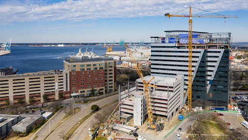 View of the new CHKD Mental Healthcare facility jobsite scheduled to open in 2022.