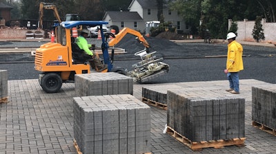 Case Study Randolph N.C. Parking Lot Belgard Permeable Interlocking Concrete Pavers