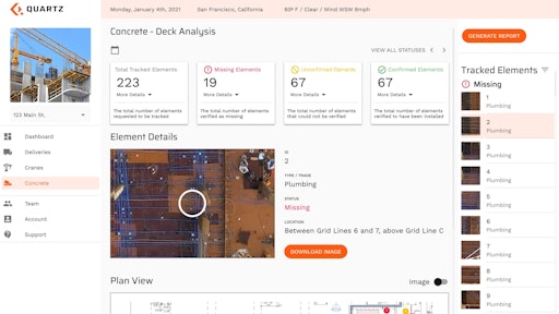 Quartz Concrete Deck Analysis