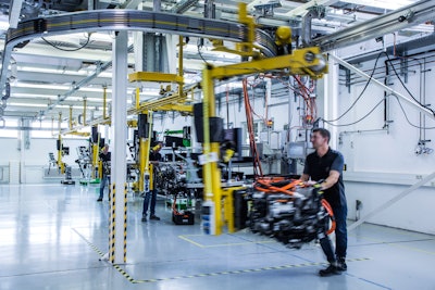 Components are assembled into the finished fuel-cell system.