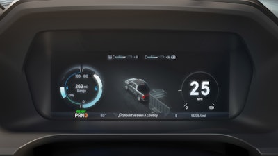 F-150 Lightning customizable data dashboard