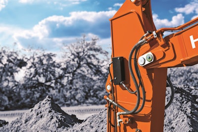 The grade management systems are fully integrated from the monitor in the cab to the components on the machine. Wire harnesses are thoughtfully routed and sensors are covered and protected from damage.