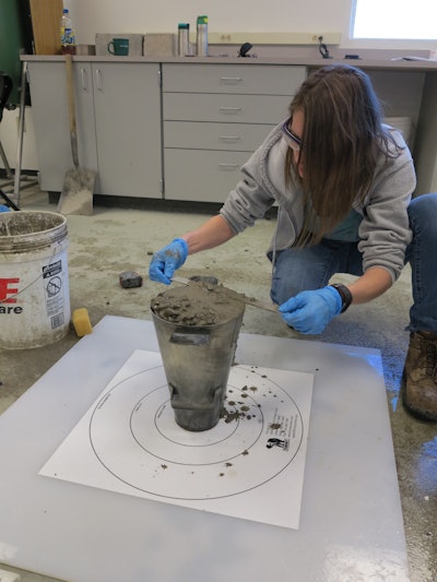 Performance exam for the ACI Self-Consolidating Concrete Testing Technician certification.