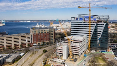 View of the new CHKD Mental Healthcare facility jobsite scheduled to open in 2022.