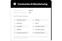 Top 10 Passwords Used