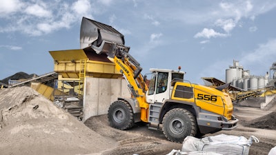 Liebherr L556 Wheel Loader Xpower High Dump Bucket 300dpi