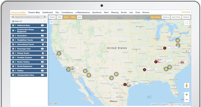 Advanced Map On Laptop