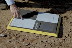 Surveyors place Propeller AeroPoints on their worksite, then fly the WingtraOne drone to collect worksite survey data.