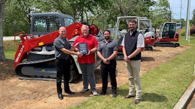 Takeuchi 2020 Cobb- Bill Smith Top Salesperson Award