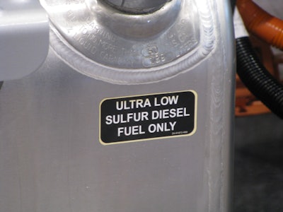 In 2011 it was mandated that all diesel fuel produced in the U.S. be ULSD.